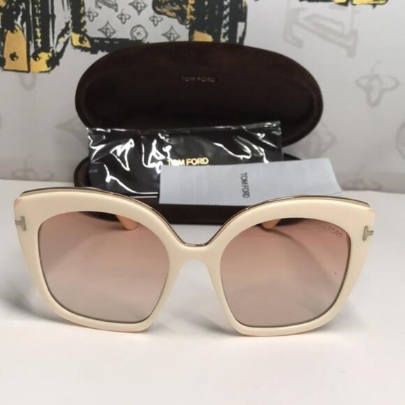NEW Tom Ford Chantalle TF944 25T Women’s Sunglasses – Ivory / Gradient Pink - Picture 6 of 11